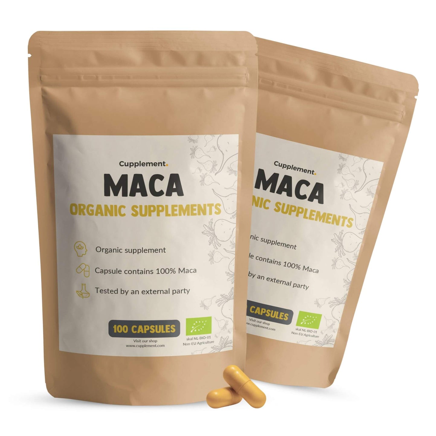 Maca Capsules 500 mg Organic