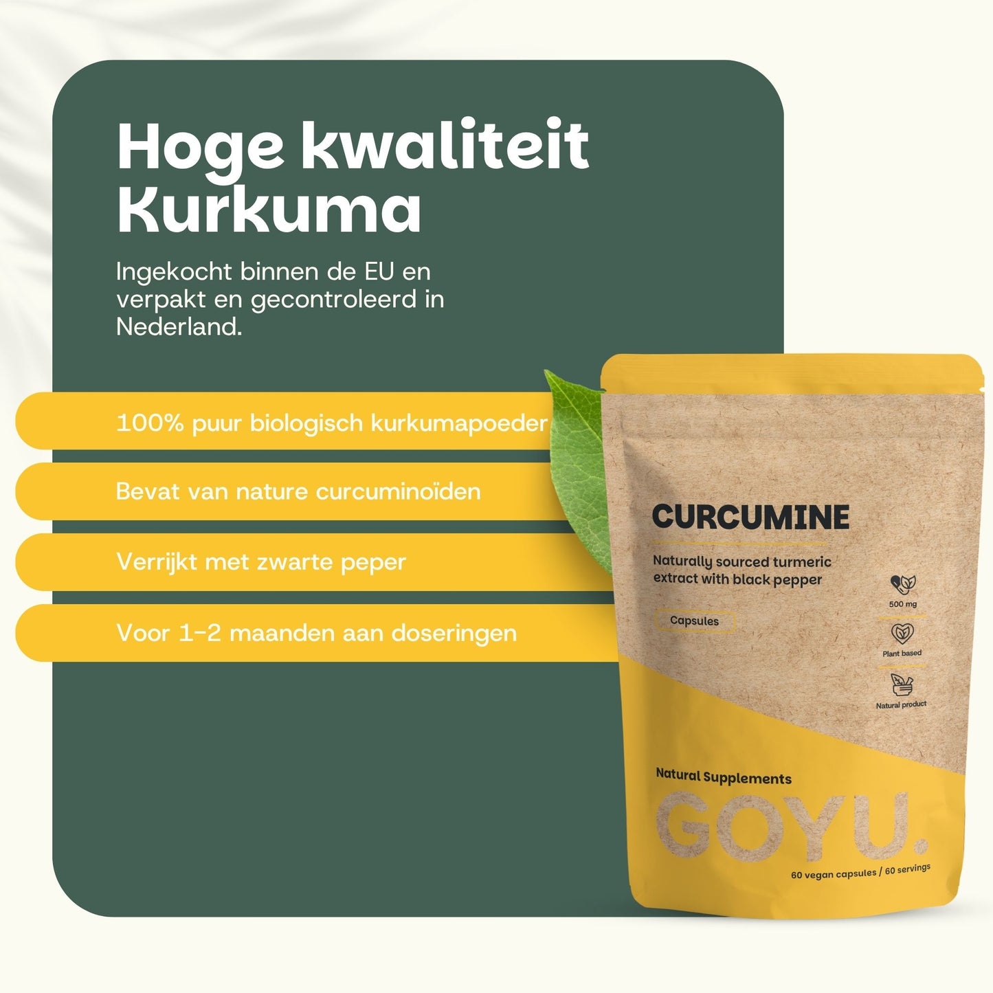 Kurkuma Curcumin extract goyu supplement superfood