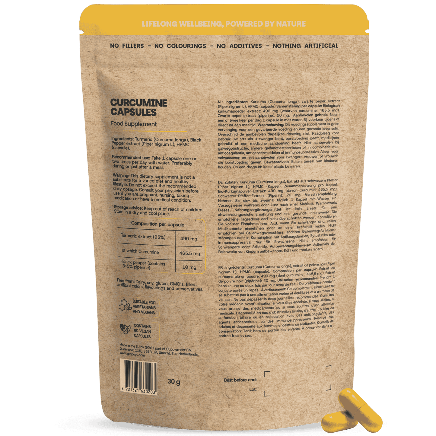 Kurkuma Curcumin extract goyu supplement superfood
