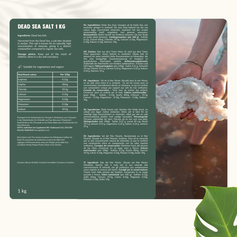 Dode zeezout 1KG goyu superfood supplement