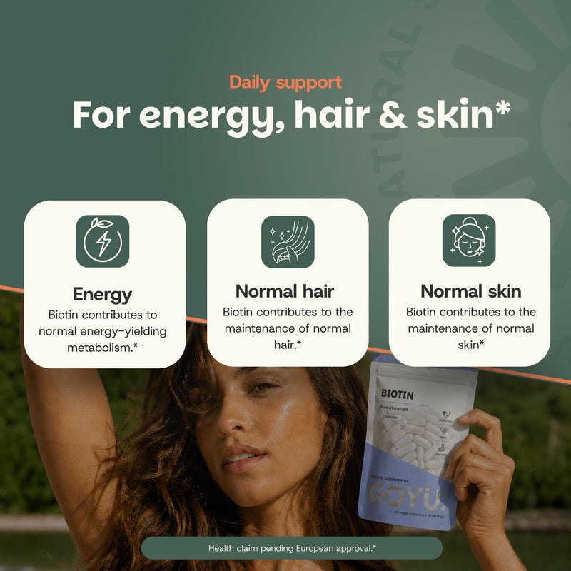 Biotin capsules goyu superfood supplement