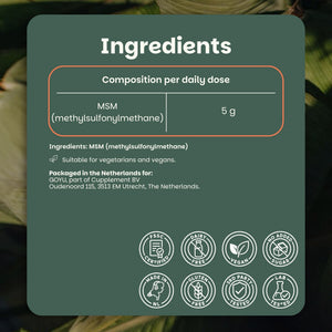 MSM powder goyu superfood supplement