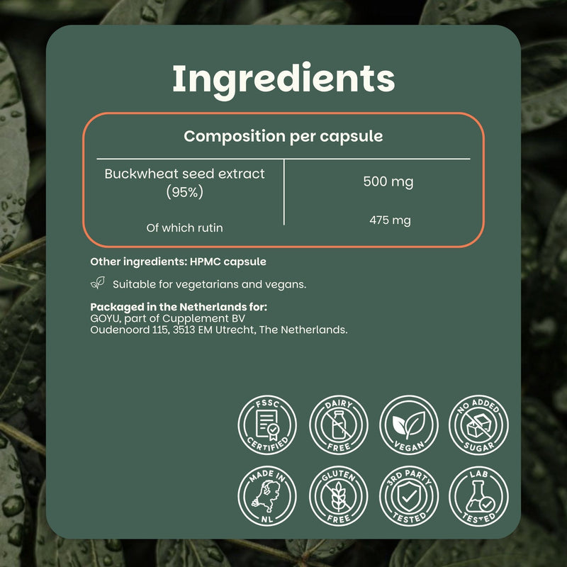 Rutin capsules goyu supplement superfood