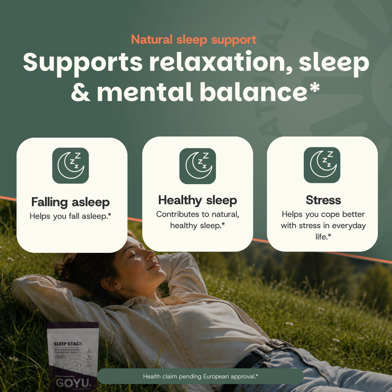 Sleep stack capsules goyu supplement superfood
