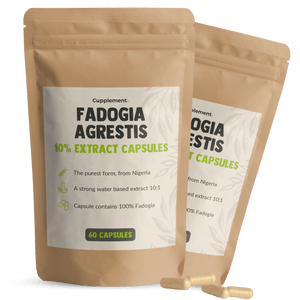 Fadogia Agrestis 100mg capsules packshot front Cupplement Superfood Supplement