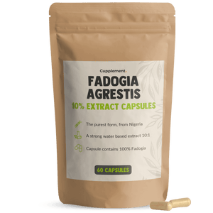 Fadogia Agrestis 100mg capsules packshot front Cupplement Superfood Supplement