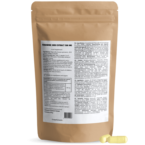 Fenugreek seed capsules goyu supplement superfood