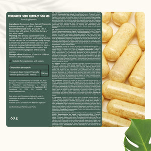 Fenugreek seed capsules goyu supplement superfood