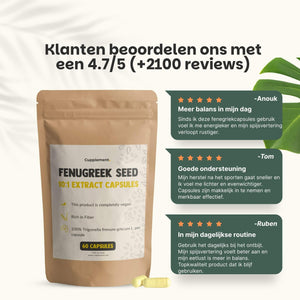 Fenugreek seed capsules goyu supplement superfood