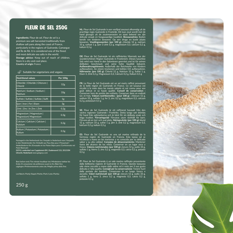 Fleur de Sel 250G goyu superfood supplement