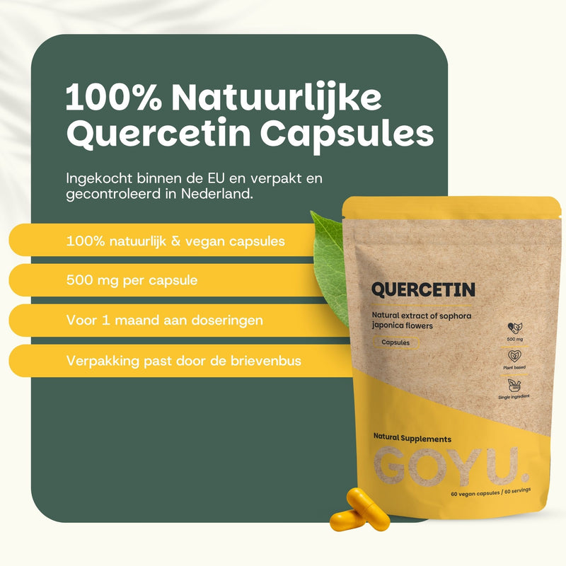 Quercetin Extract Capsules Goyu Supplement Superfood