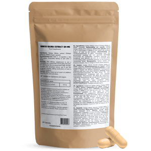 Ginkgo Biloba extract capsules goyu supplement superfood