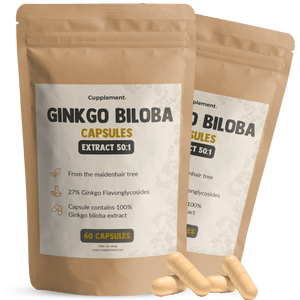 Ginkgo Biloba extract capsules goyu supplement superfood