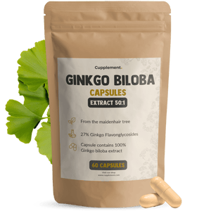 Ginkgo Biloba extract capsules goyu supplement superfood