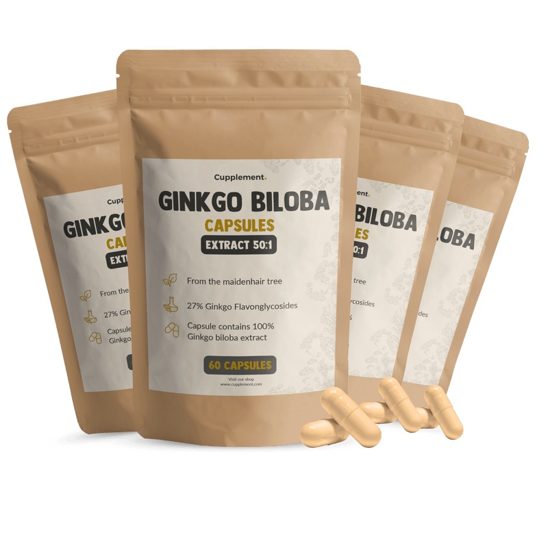 Ginkgo Biloba extract capsules goyu supplement superfood