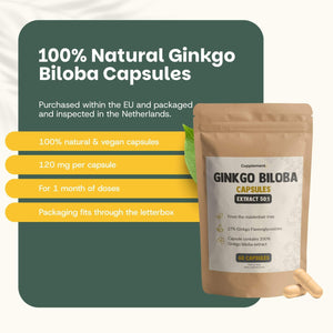 Ginkgo Biloba extract capsules goyu supplement superfood