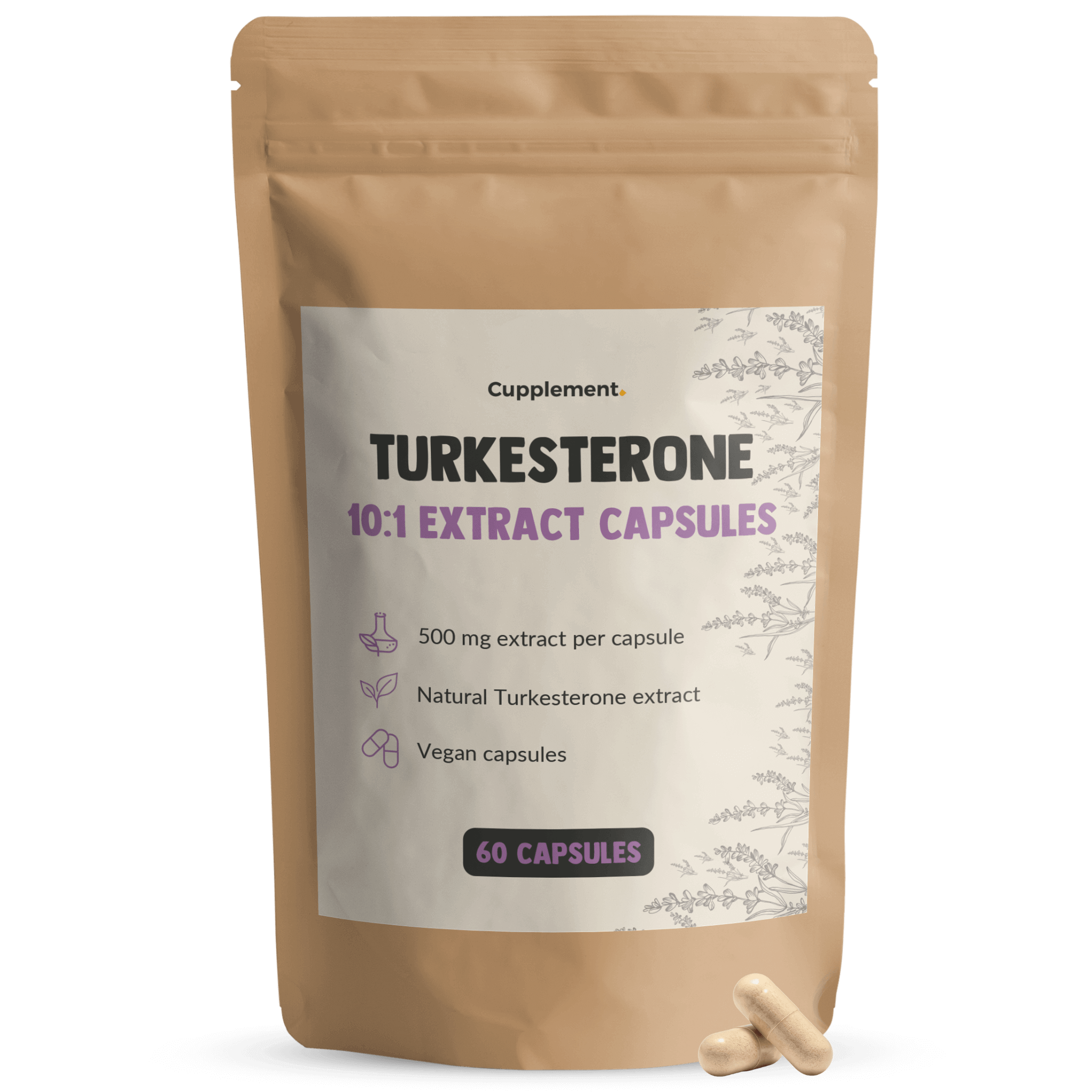 Turkesterone Capsules 500 mg