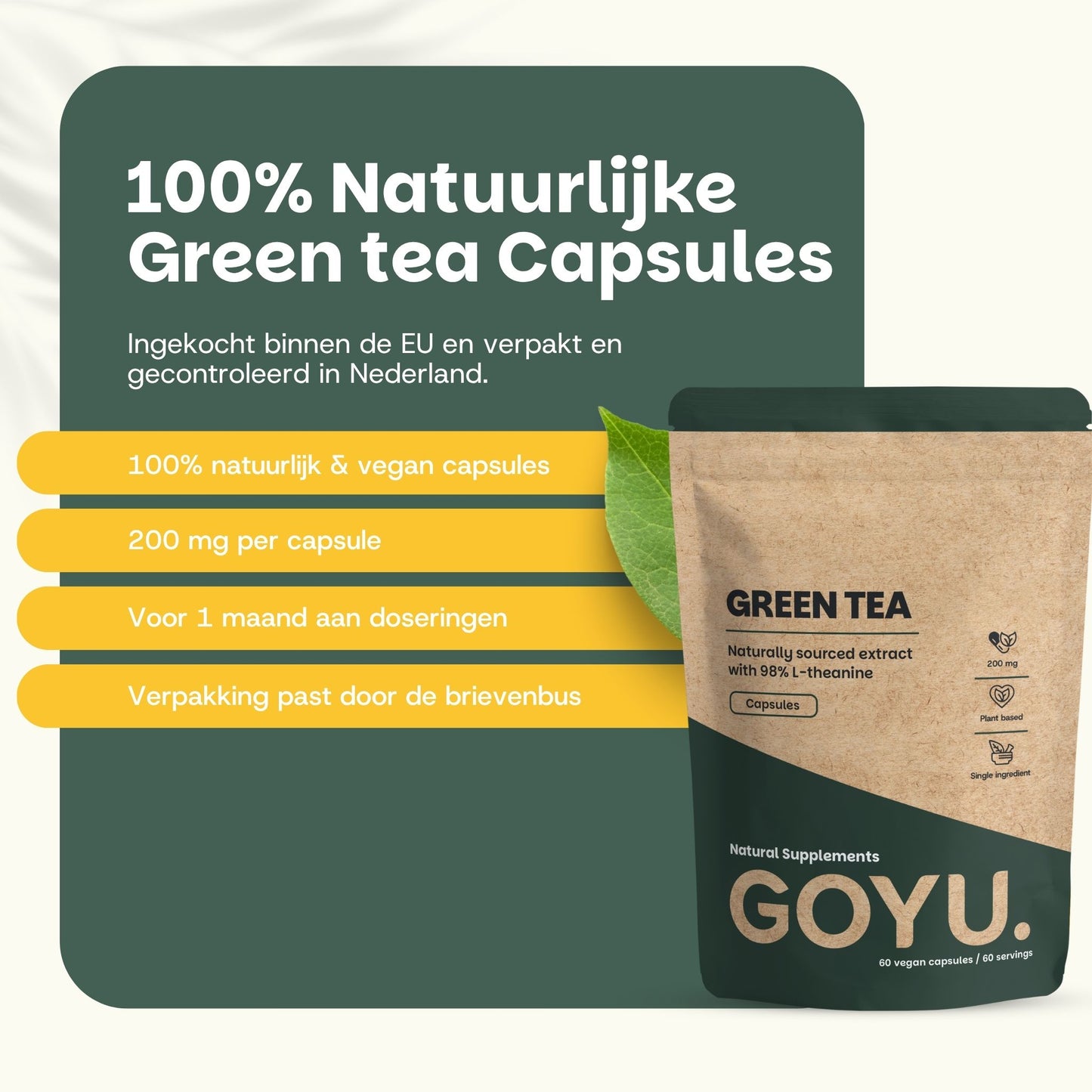 Grüner Tee Extrakt Kapseln 500 mg (L-Theanin)