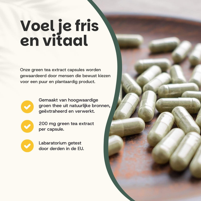 Green tea extract L-theanine capsules goyu supplement superfood