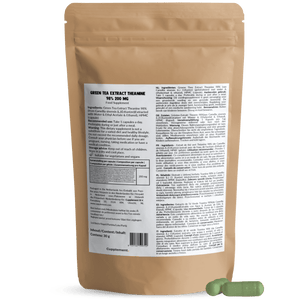 Green tea extract L-theanine capsules goyu supplement superfood