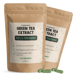 Green tea extract L-theanine capsules goyu supplement superfood