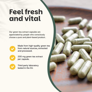 Green tea extract L-theanine capsules goyu supplement superfood