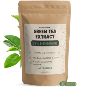 Green tea extract L-theanine capsules goyu supplement superfood