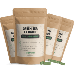 Green tea extract L-theanine capsules goyu supplement superfood