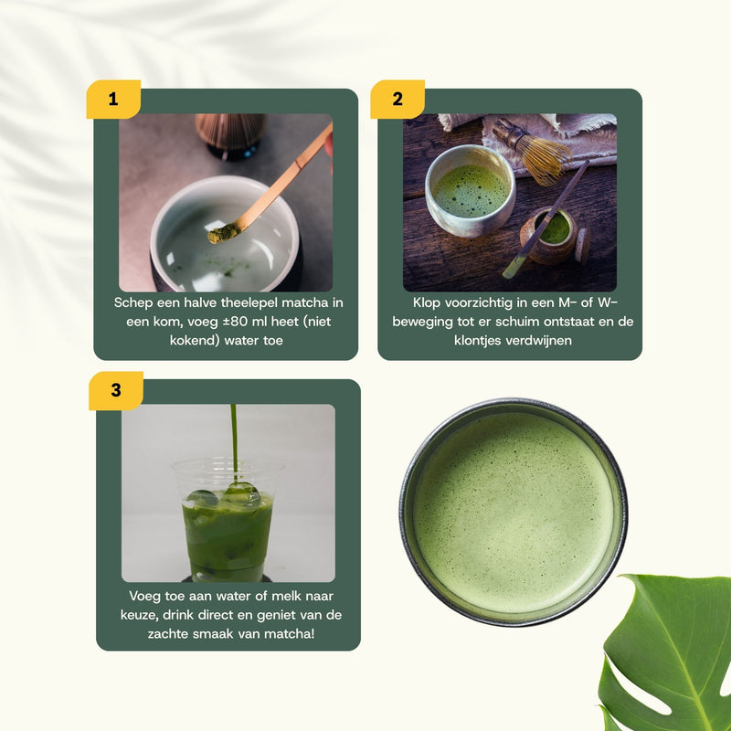 Biologische Matcha Thee poeder goyu supplement superfood