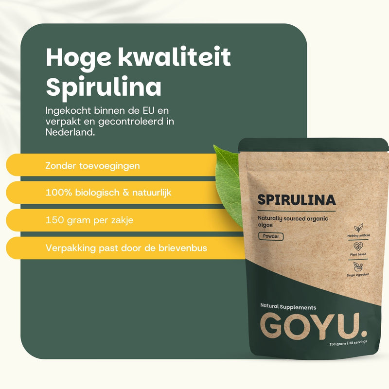 Spirulina poeder goyu supplement superfood