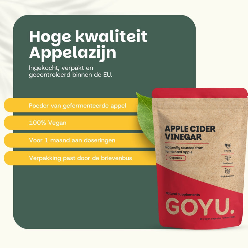 Appelazijn extract capsules goyu superfood supplement