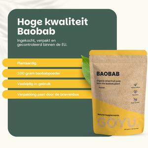 Biologisch Baobab poeder goyu superfood supplement