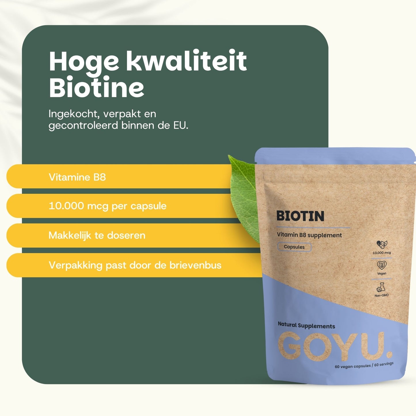 Biotine capsules goyu superfood supplement
