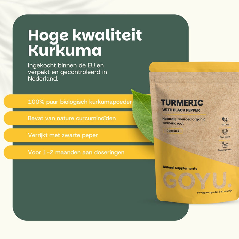 Kurkuma capsules goyu supplement superfood