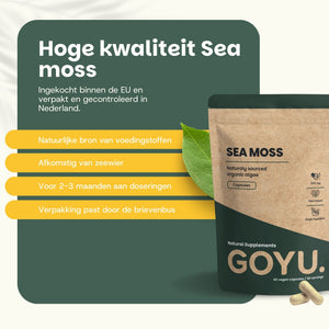 Biologische Sea Moss capsules goyu superfood supplement