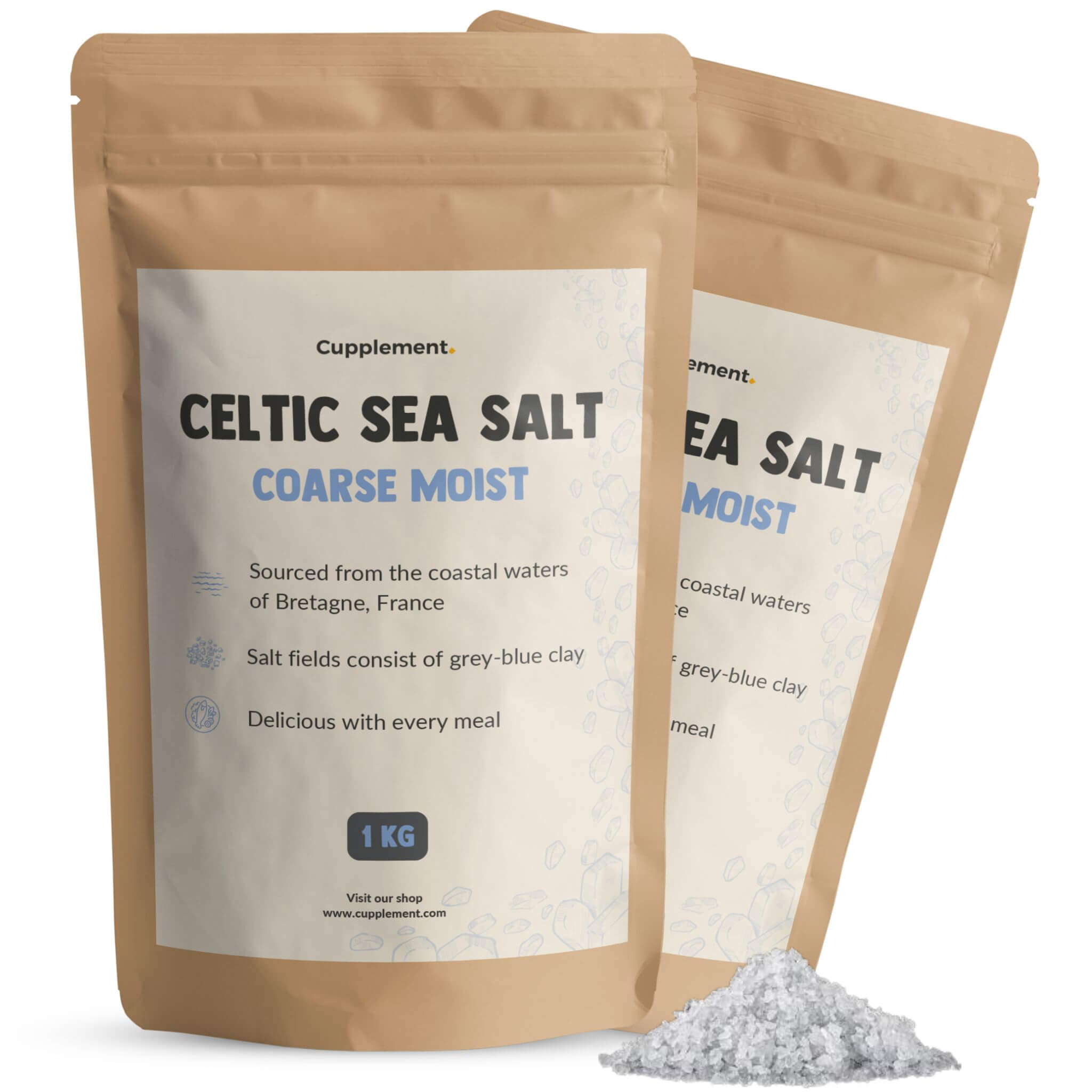 Celtic Sea Salt Vital Mineral Blend Resealable Bag Fine Ground, 1 lb. | Holly Hill Vitamins