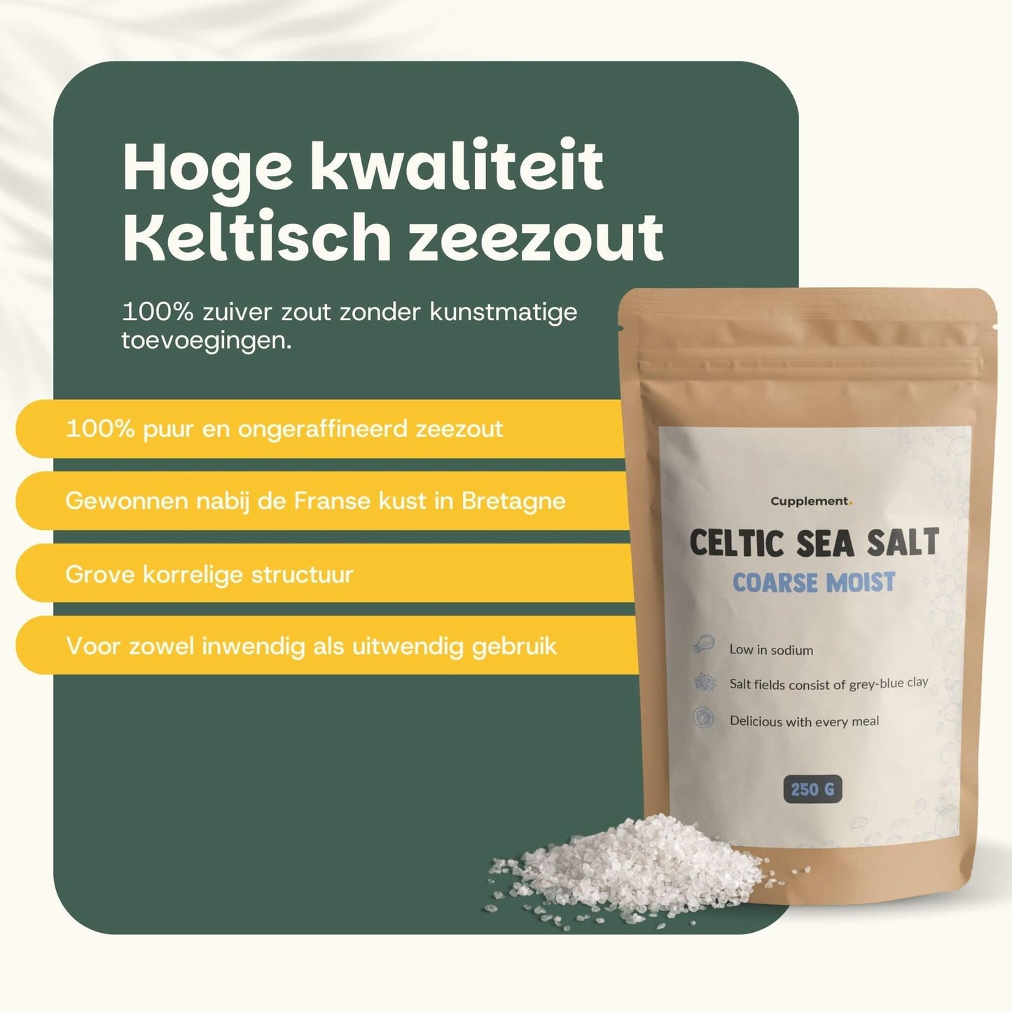 Keltisch zeezout 250G goyu superfood supplement