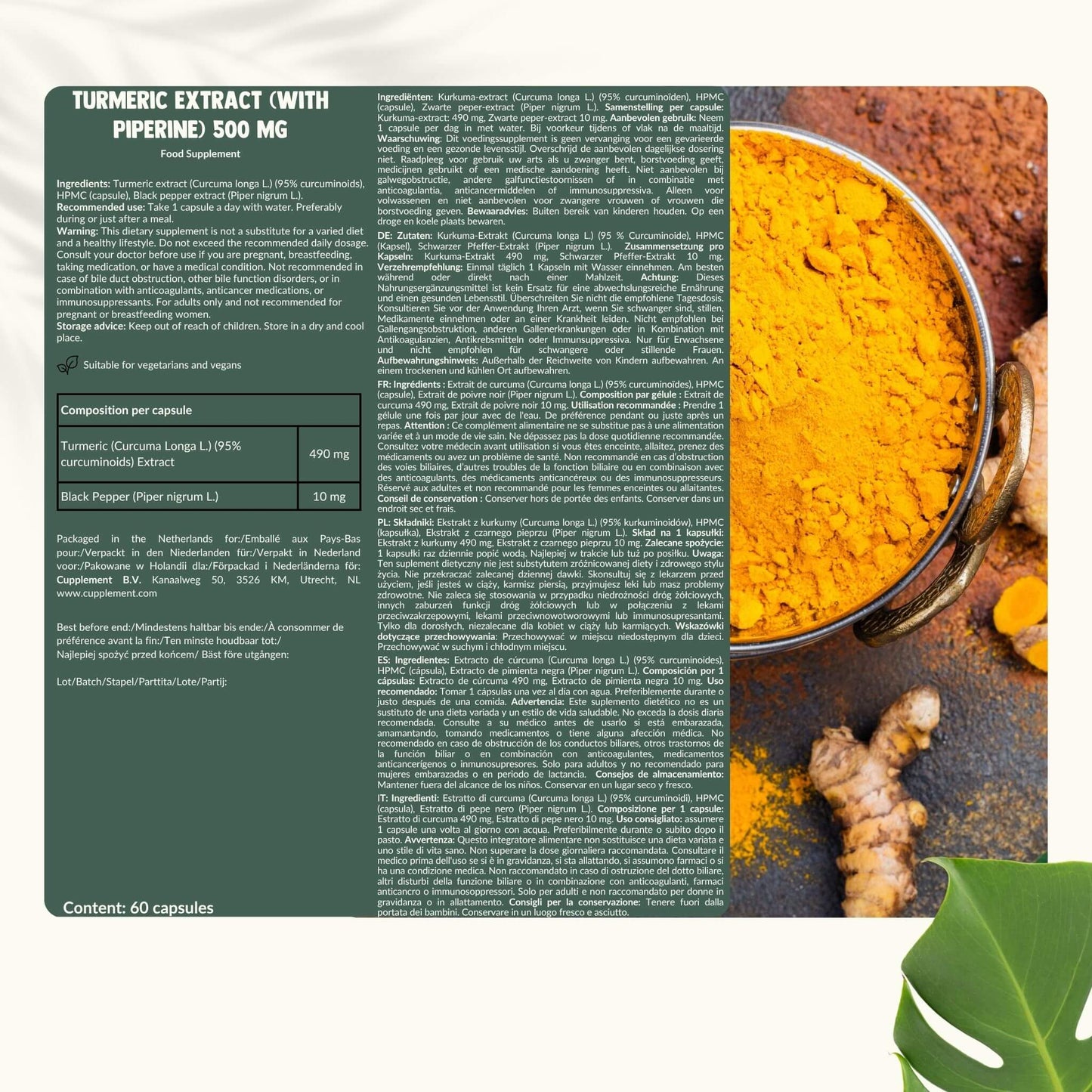Kurkuma Curcumin extract goyu supplement superfood