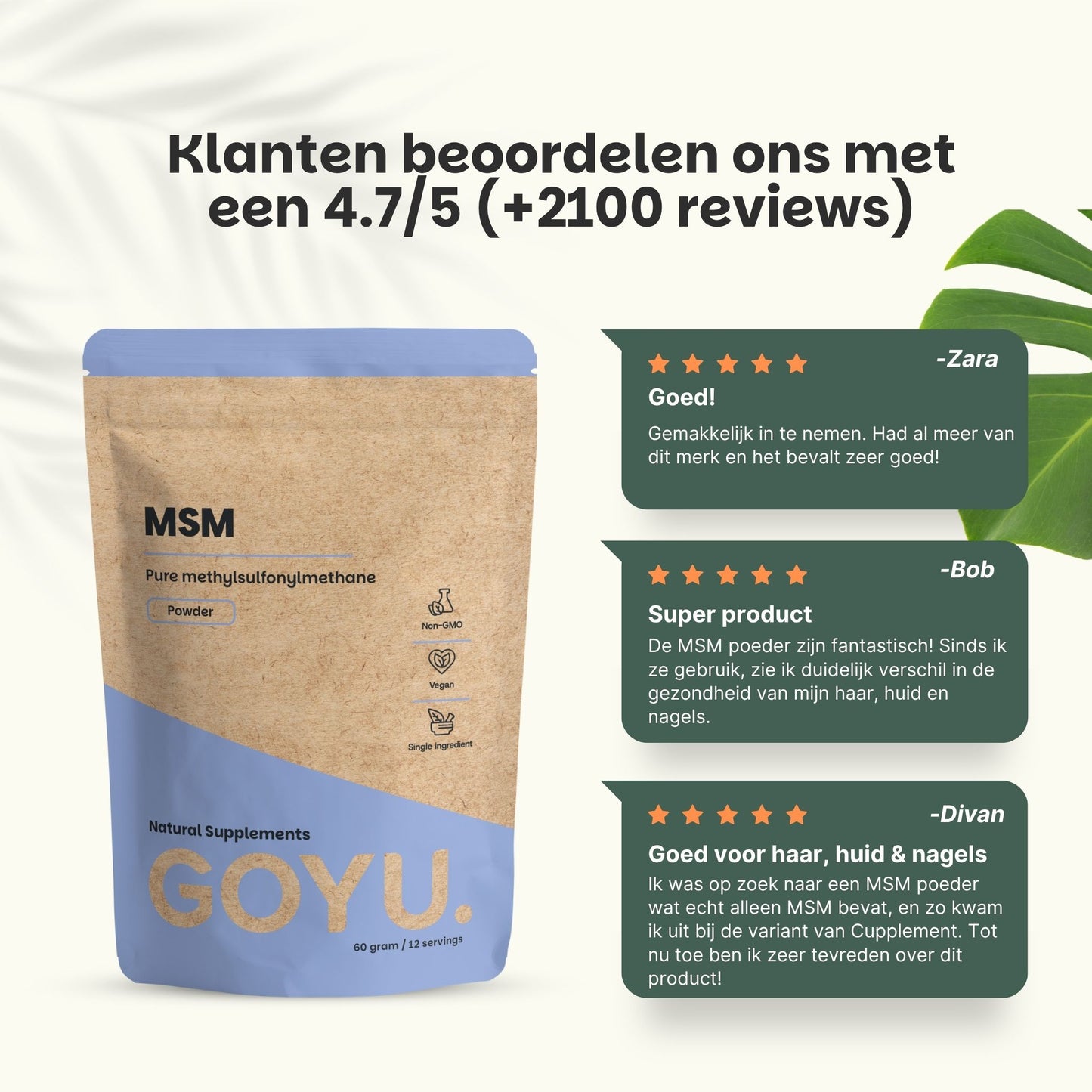 MSM poeder goyu superfood supplement