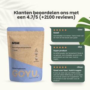 MSM poeder goyu superfood supplement