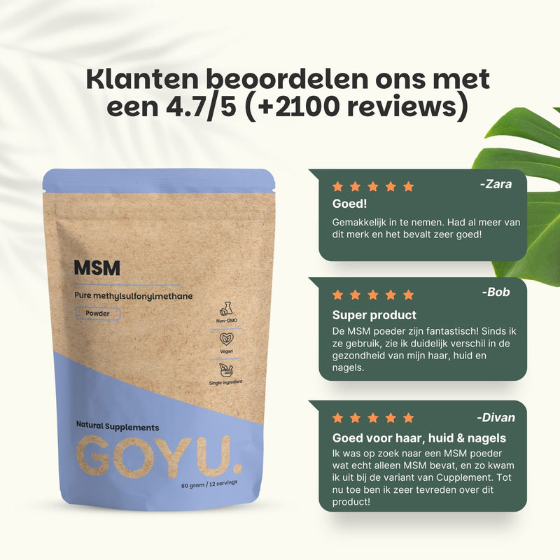 MSM poeder goyu superfood supplement