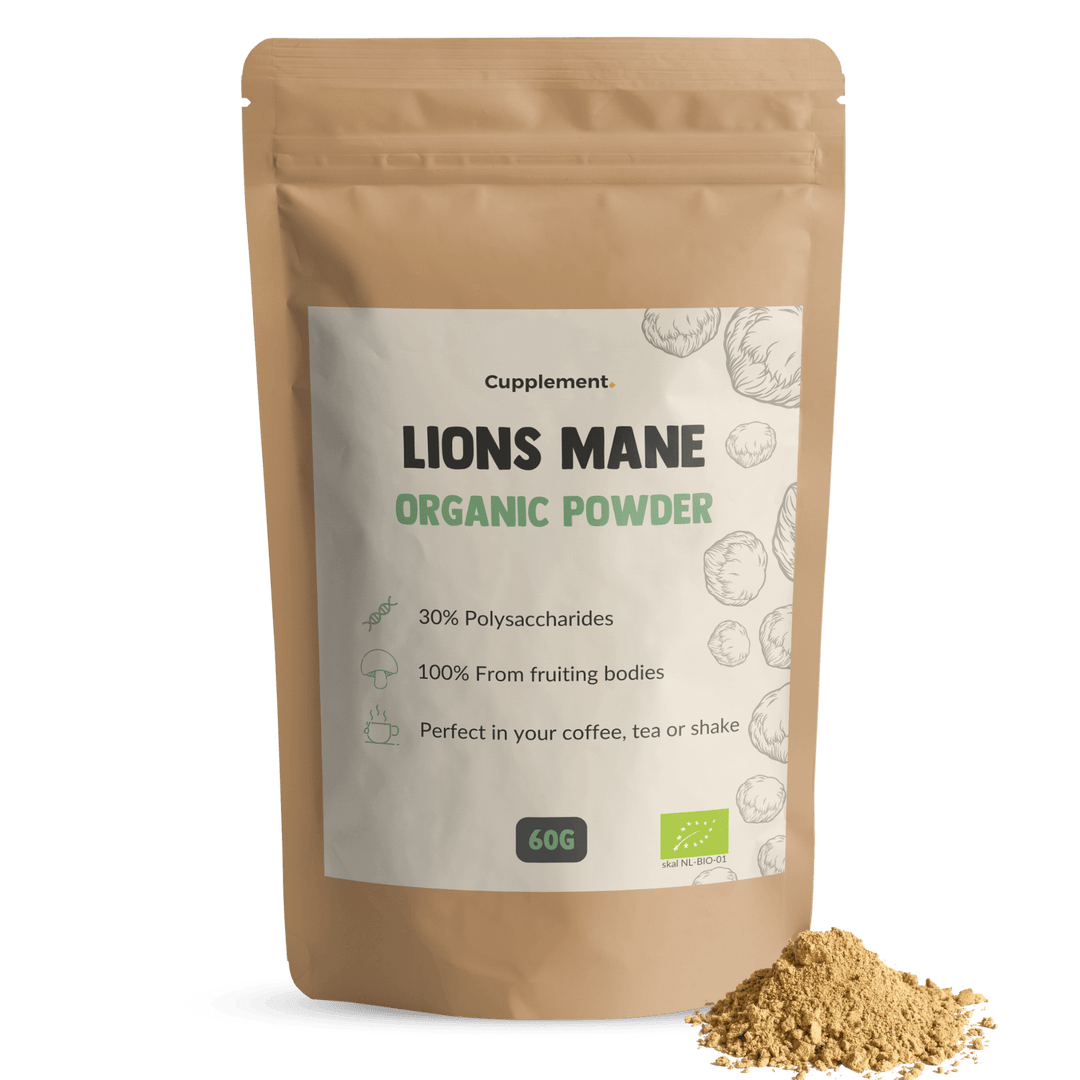 Lions Mane Powder Organic Cupplement Superfood Supplement Mushroom