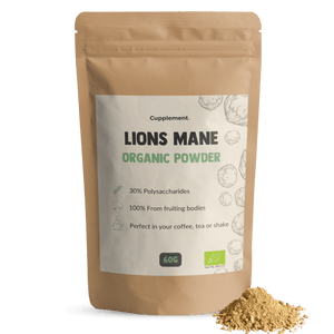 Lions Mane Powder Organic Cupplement Superfood Supplement Mushroom
