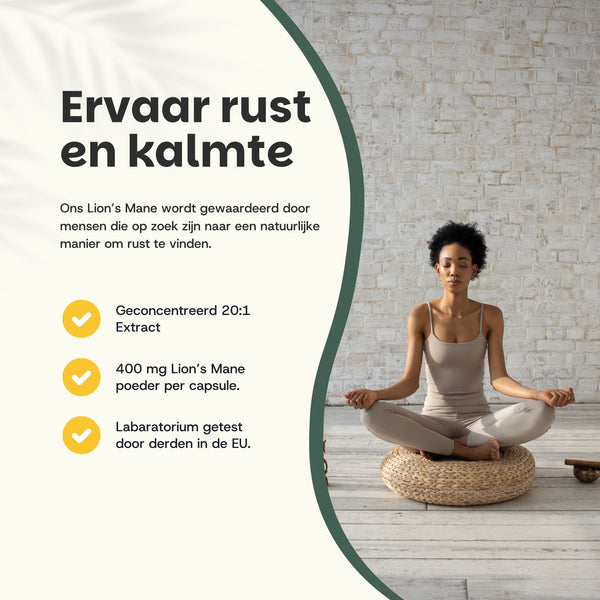 Lions Mane extract capsules goyu superfood supplement