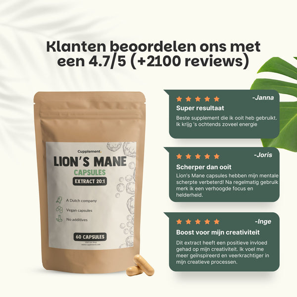 Lions Mane extract capsules goyu superfood supplement