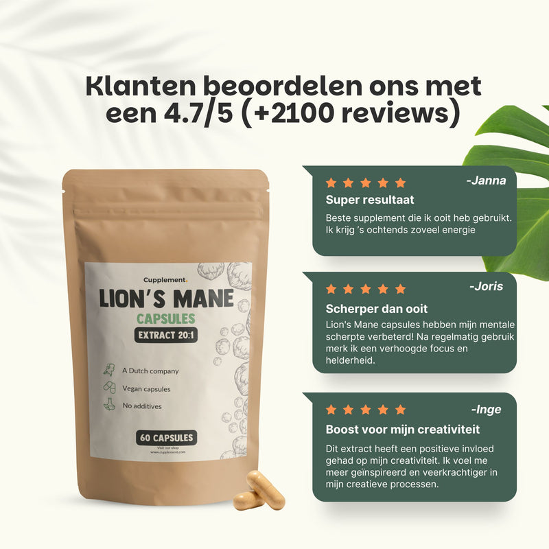 Lions Mane extract capsules goyu superfood supplement