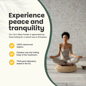 Lions mane powder goyu supplement superfood