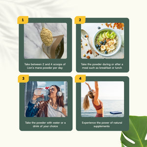 Lions mane powder goyu supplement superfood