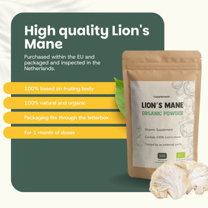 Lions mane powder goyu supplement superfood