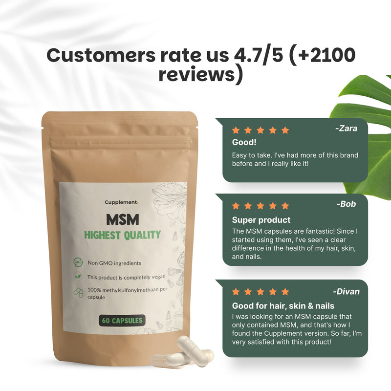 MSM capsules goyu superfood supplement